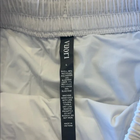 Vuori Cream Elastic Waist Skirt - Picture 2 of 5